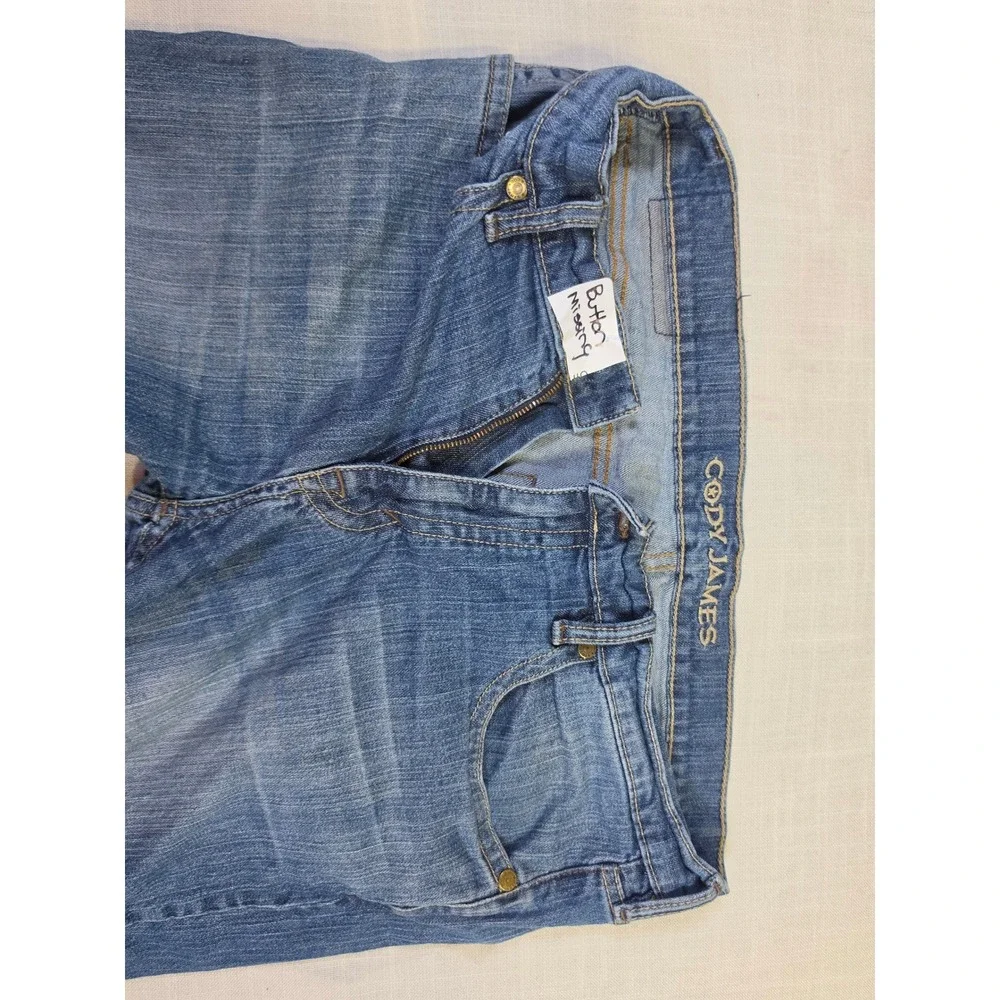 Cody James Mens Blue Jeans Medium Wash Western Denim 36x34 Missing Button